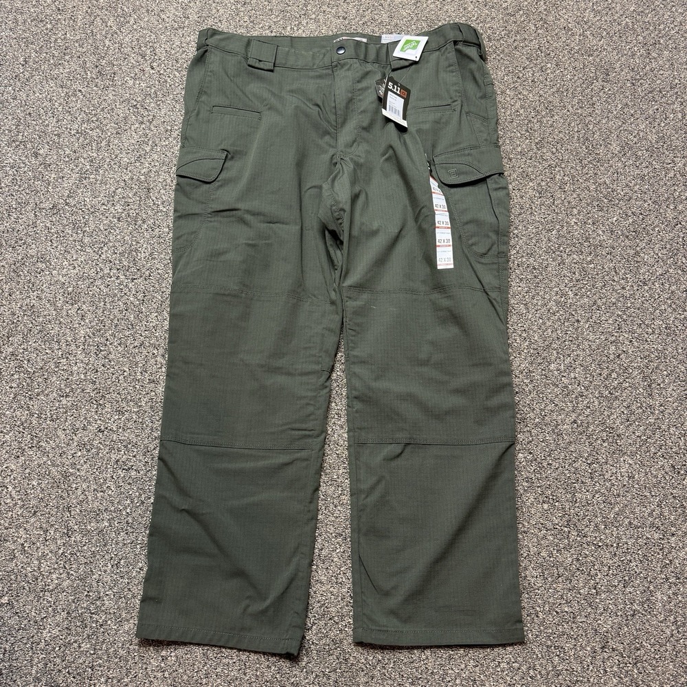 NEW 5.11 Tactical Stryke Cargo Pants Men's 42x30 Straight Olive Green Ripstop